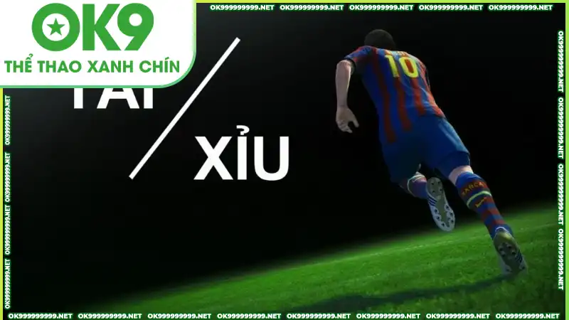 Tài xỉu dựa vào tổng số quả bóng ghi được phân định thắng thua