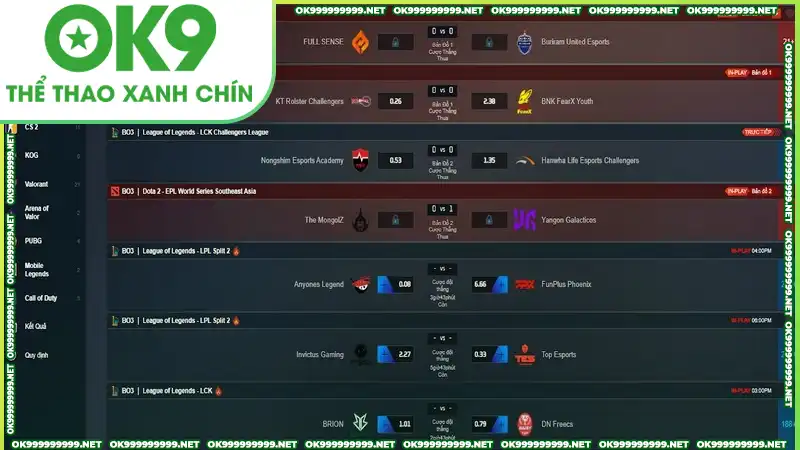 Có nhiều hình thức cá độ kết quả thể thao thú vị