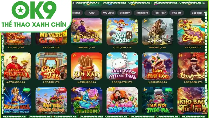 Kho game đa dạng là nhận xét thường thấy về chúng tôi OK9